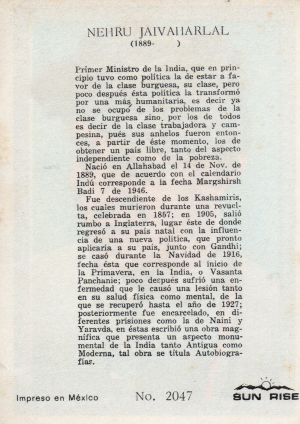 Biografia Nehru Jaivaharlal Atras